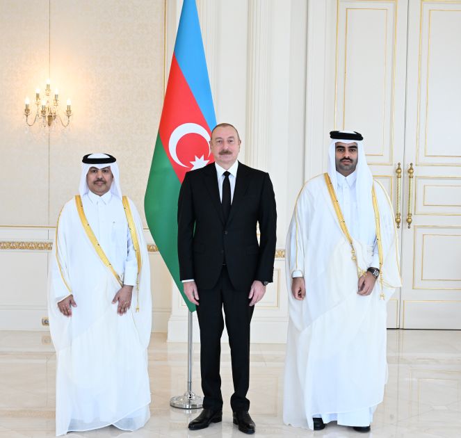 President of Azerbaijan receives credentials of incoming ambassador of Qatar [PHOTOS/VIDEO]