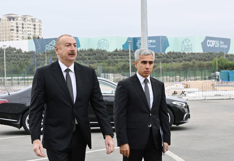 President Ilham Aliyev reviews ongoing preparations for COP29 at Olympic Stadium [VIDEO/PHOTOS]