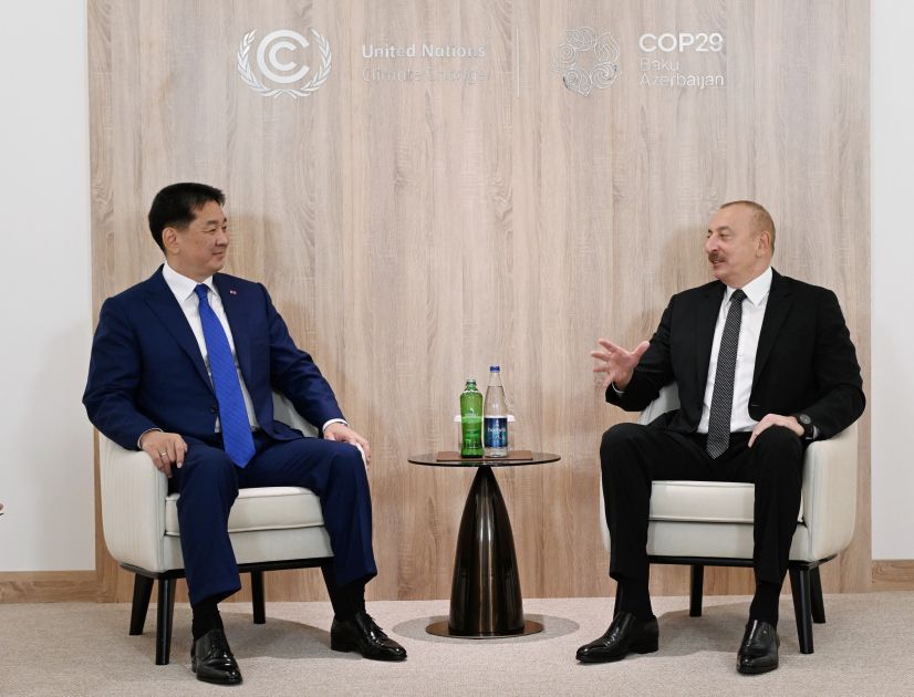 President Ilham Aliyev meets with President of Mongolia [PHOTOS/VIDEO]