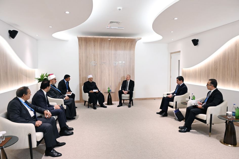 President Ilham Aliyev meets with Grand Imam of Al-Azhar Al-Sharif [PHOTOS/VIDEO]