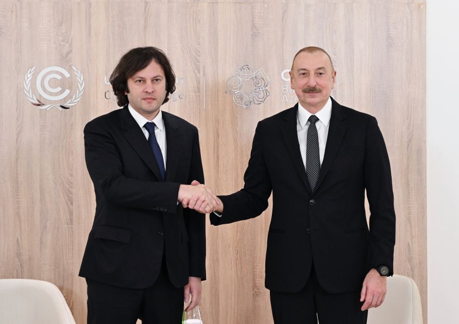 President Ilham Aliyev meets with Prime Minister of Georgia [PHOTOS/VIDEO]