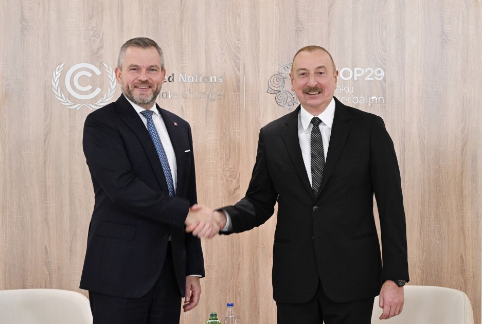 President Ilham Aliyev meets with President of Slovakia [PHOTOS/VIDEO]