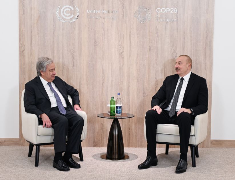 President Ilham Aliyev meets with UN Secretary-General [PHOTOS/VIDEO]