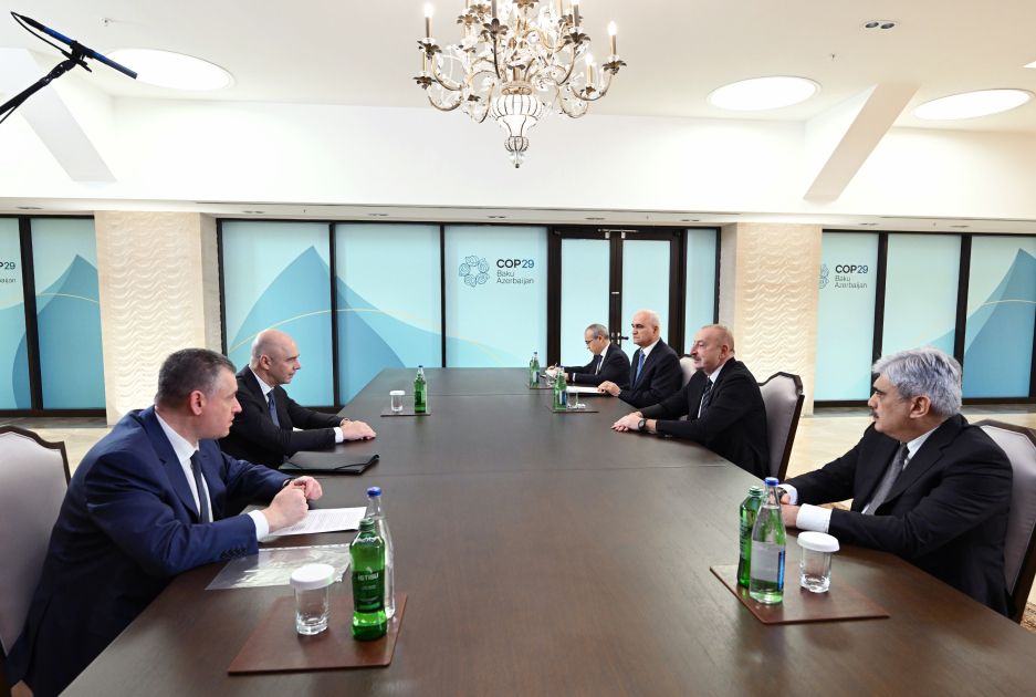 President Ilham Aliyev meets Russia's finance minister, head of Liberal Democratic Party [PHOTOS/VIDEO]