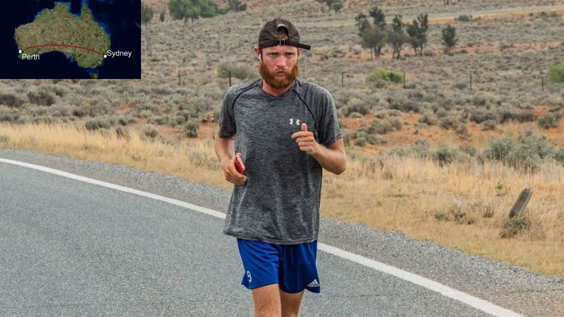 UK man close to setting British record for running across Australia