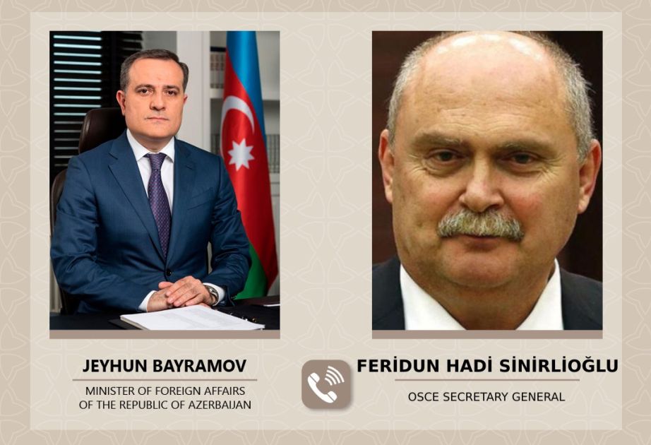 Foreign Minister Jeyhun Bayramov congratulates newly appointed OSCE Secretary General
