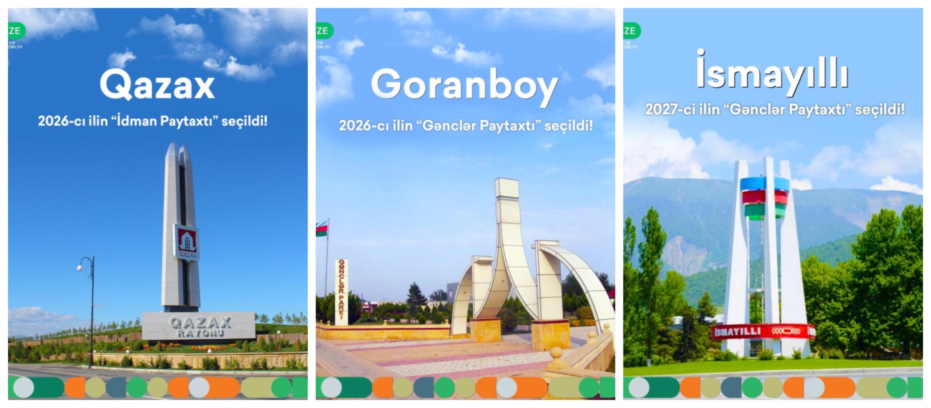 Gazakh, Goranboy Ismayilli on spotlight as Youth and Sports Capitals [PHOTOS]