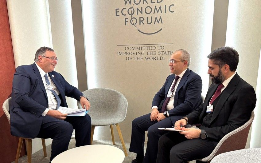 Azerbaijan discusses energy cooperation with TotalEnergies at Davos Forum