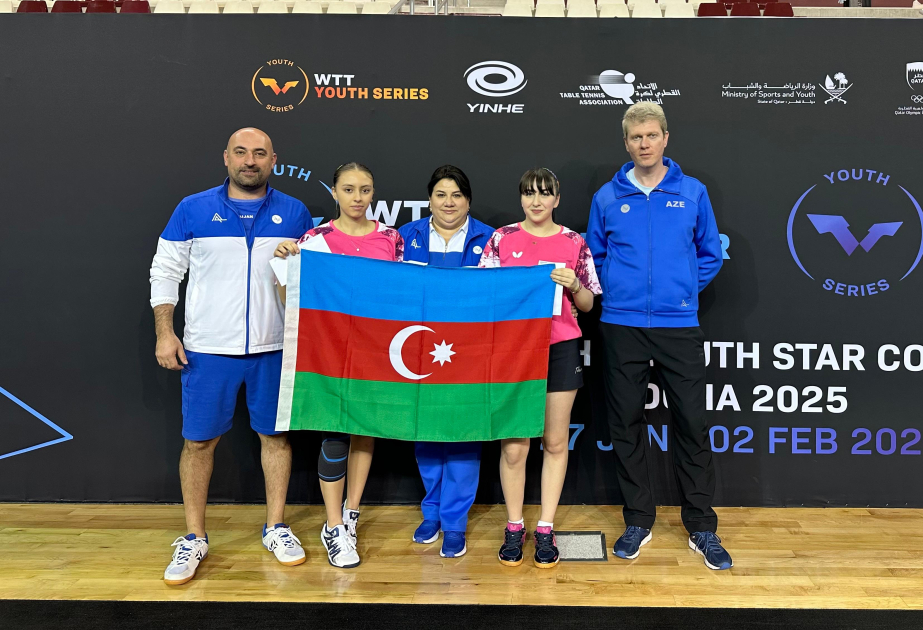 Azerbaijani table tennis players win bronze at WTT Youth Star Contender Doha 2025