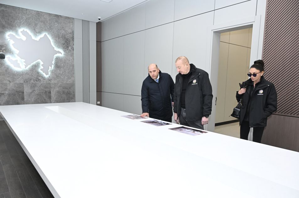 President Ilham Aliyev examines construction progress at Aghdam Mugham Center [PHOTOS/VIDEO]