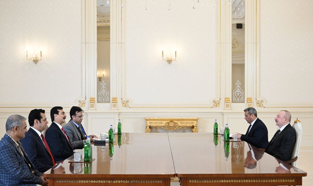 President of Azerbaijan Ilham Aliyev received Chairman of Pakistan’s Senate [PHOTOS]