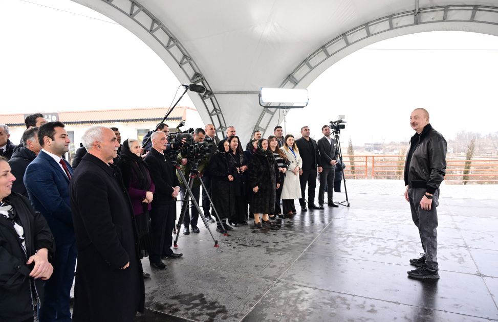 Footage of President Ilham Aliyev’s meeting with residents of Khojaly shared on his social media [VIDEO]