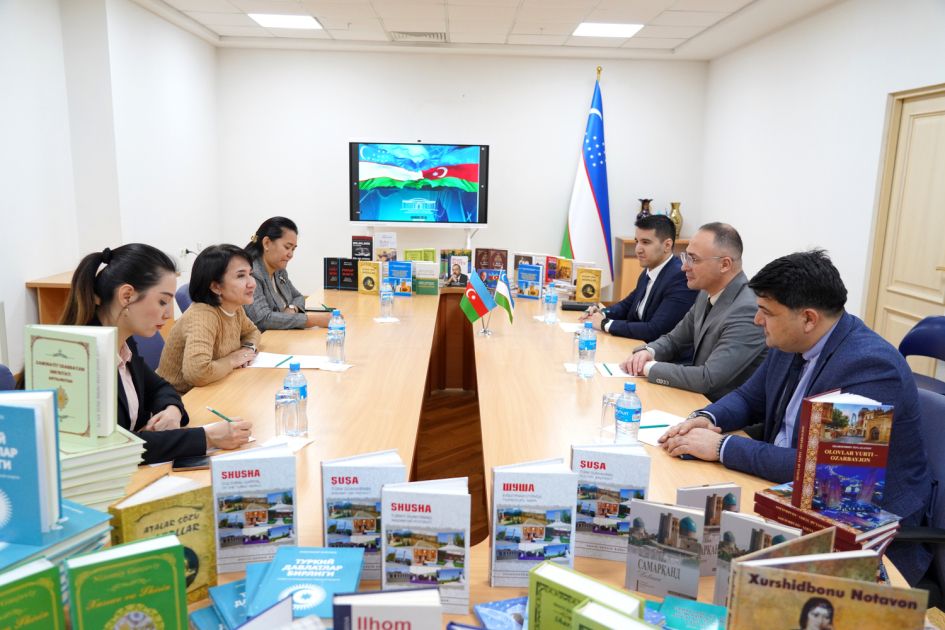 Books about Azerbaijan donated to Uzbekistan National Library [PHOTOS]