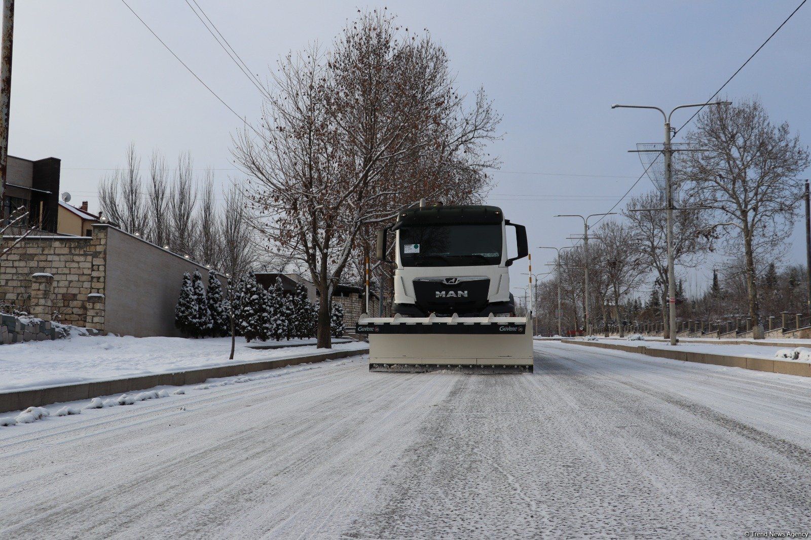 Snow removal efforts underway in Khankendi to clear roads [PHOTOS]