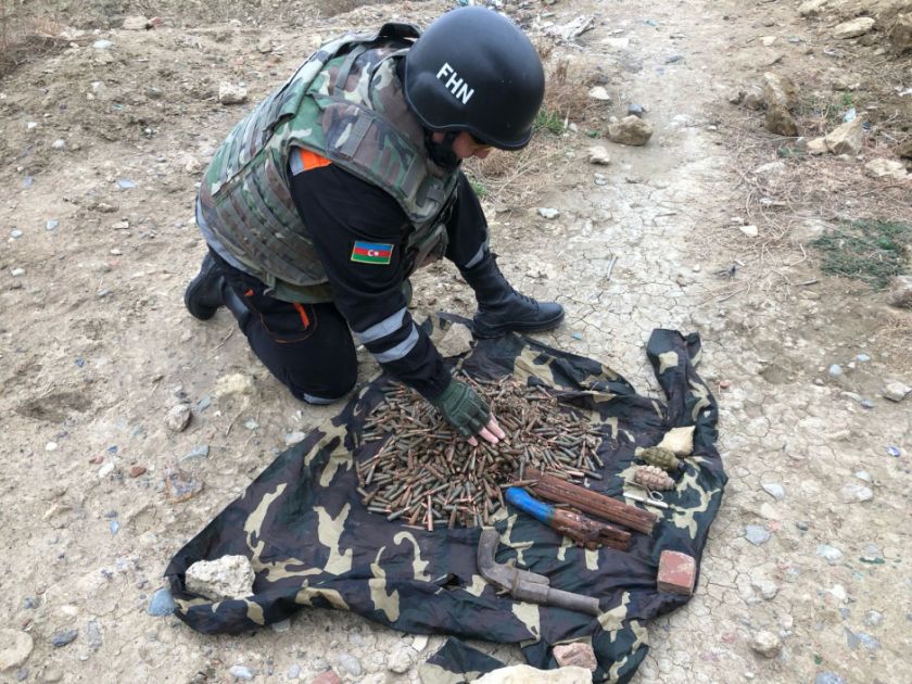 Weapons and ammunition found in Garadagh district [PHOTOS]