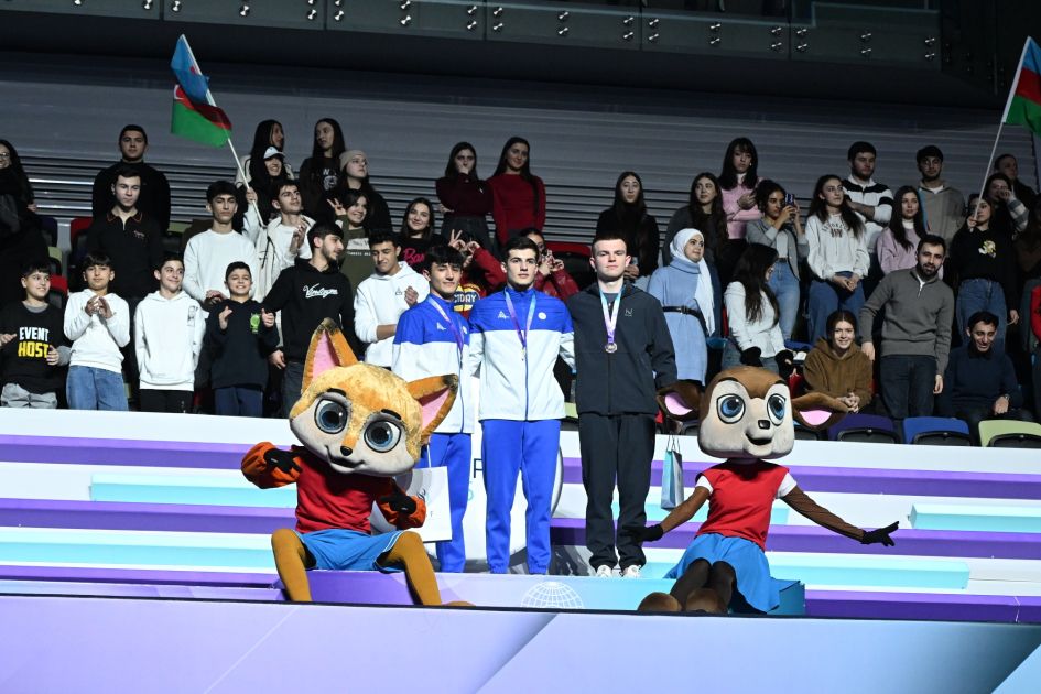 National gymnasts win gold and silver medals at FIG Trampoline Gymnastics and Tumbling World Cup [PHOTOS]