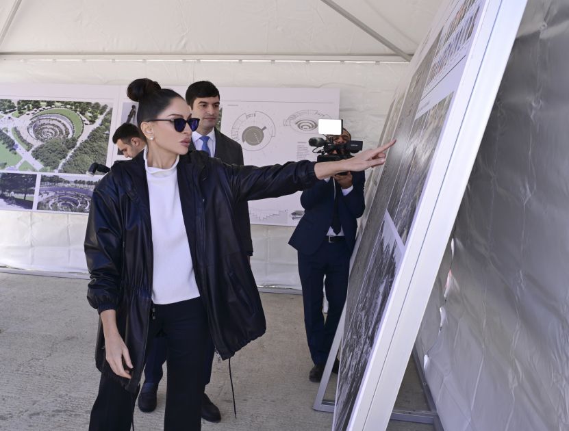 First Vice-President Mehriban Aliyeva reviewed Ganja Memorial Complex project [PHOTOS/VIDEO]