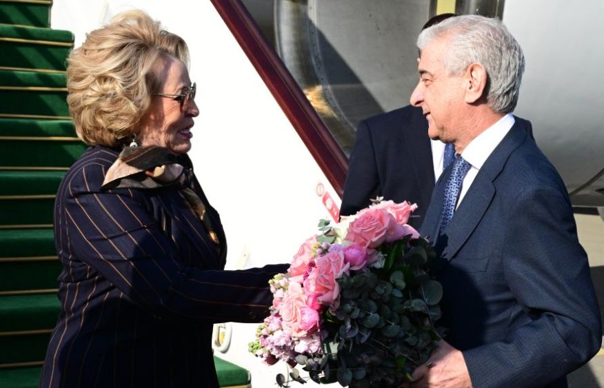 Russian Federation Council Speaker Valentina Matviyenko arrives in Azerbaijan on official visit [PHOTOS]