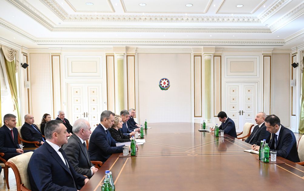 President Ilham Aliyev receives delegation led by Chairwoman of Russia’s Federation Council [PHOTOS/VIDEO]