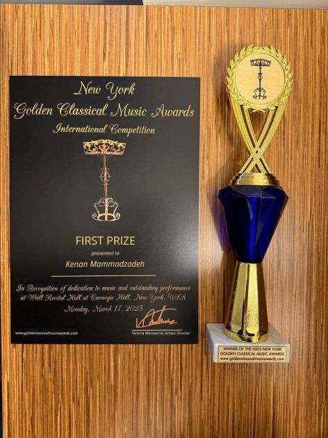 Azerbaijani student ranks first in competition held in U.S. [PHOTOS]