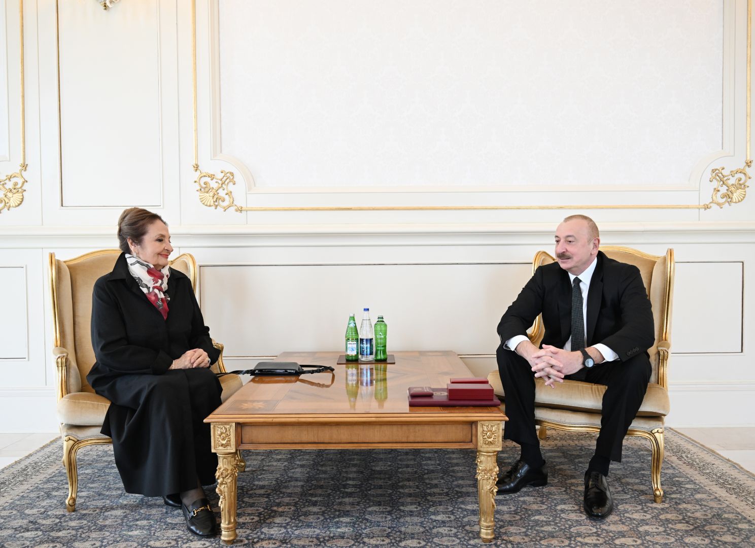 President Ilham Aliyev presents “Istiglal” Order to Shafiga Mammadova [PHOTOS]
