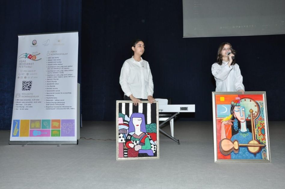 Mingachevir holds info meeting within Children's Art Festival [PHOTOS]