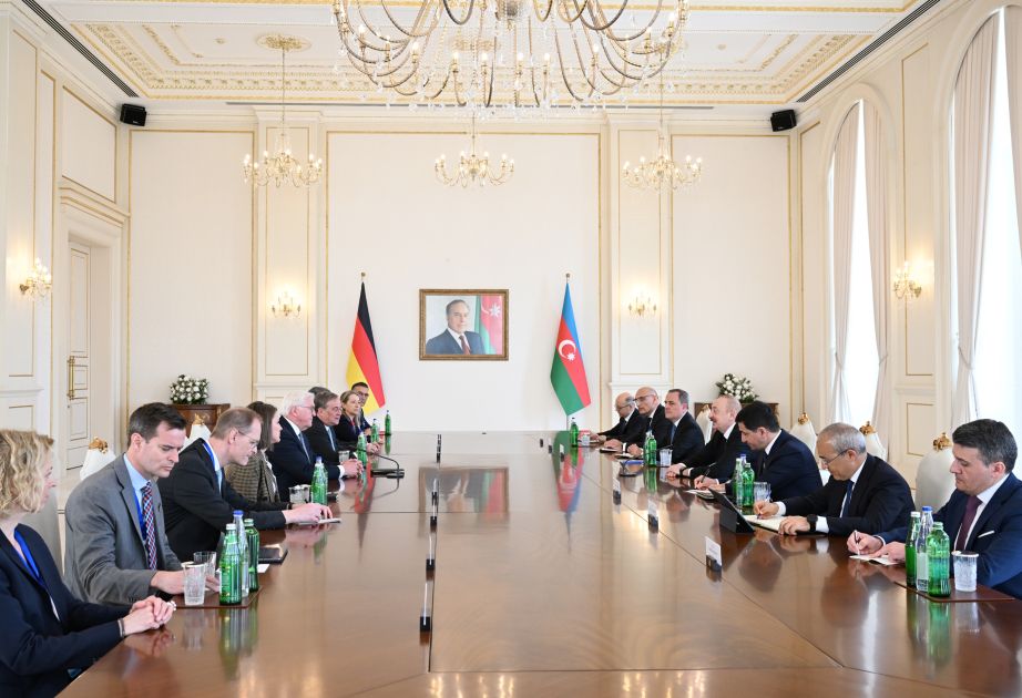 President Ilham Aliyev, President of Germany hold expanded meeting [VIDEO]