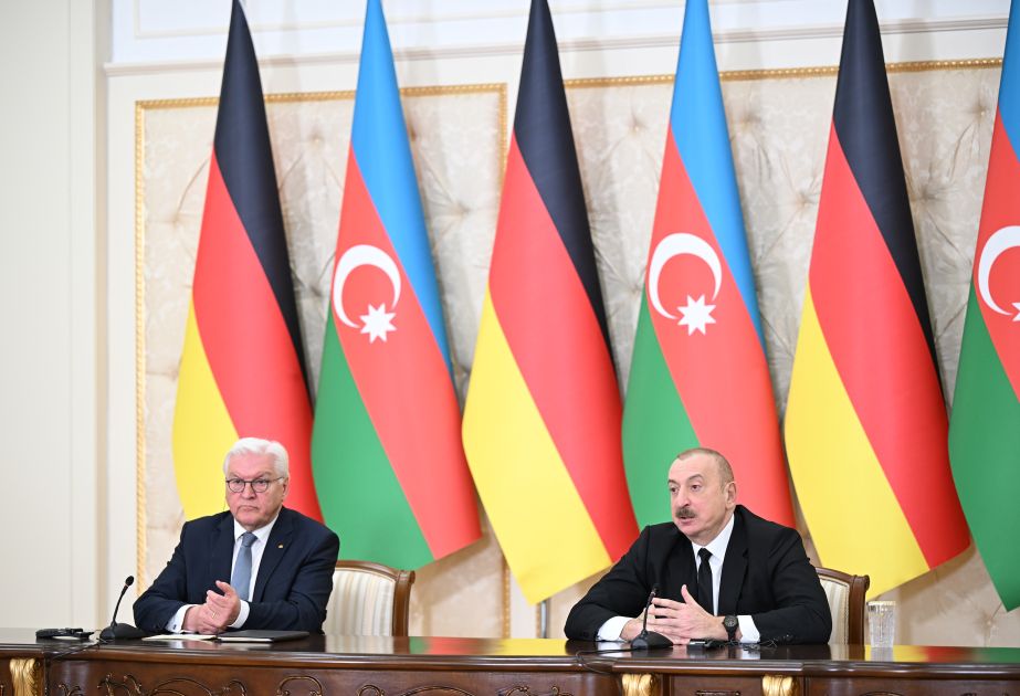 President Ilham Aliyev, President of Germany make press statements [PHOTOS]