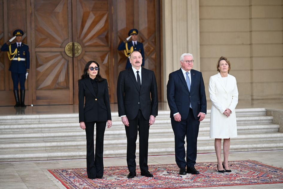 Baku hosts official welcome ceremony for President of Germany [PHOTOS/VIDEO]