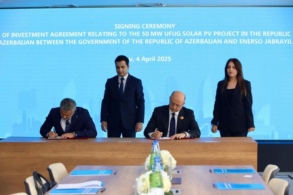 Baku hosts signing ceremony of agreements on three solar energy projects [PHOTOS]