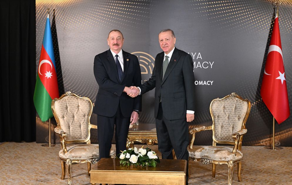 President Ilham Aliyev, President Recep Tayyip Erdoğan hold meeting in Antalya [PHOTO/VIDEO]