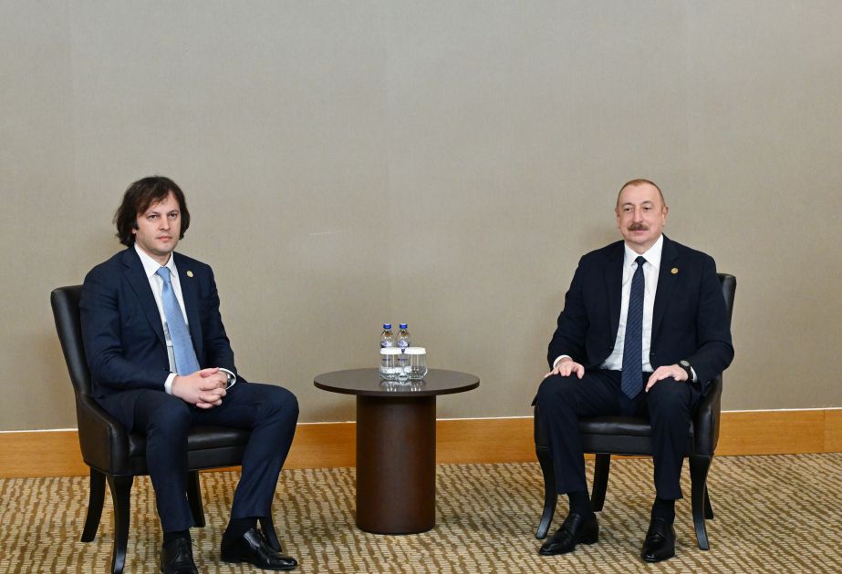 President Ilham Aliyev meets with Georgian Prime Minister Irakli Kobakhidze in Antalya [PHOTOS/VIDEO]