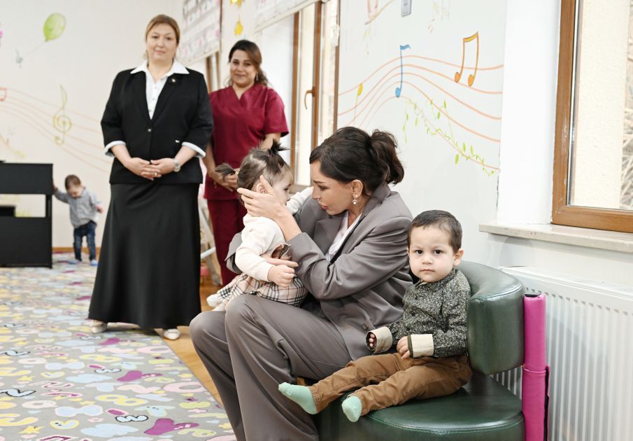 First VP Mehriban Aliyeva and Leyla Aliyeva visit Nursery No.1 and Orphanage No. 1 in Baku [PHOTOS/VIDEO]