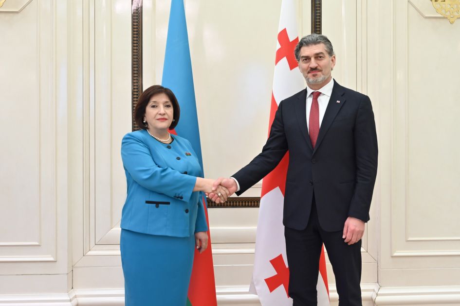 President of Georgia holds meeting in Azerbaijan’s Parliament [PHOTOS]