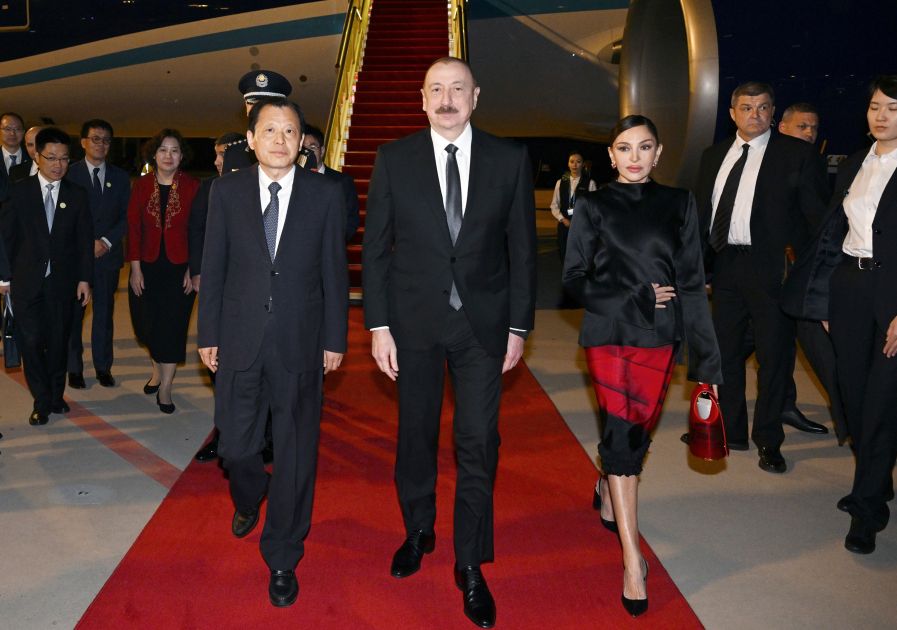 President Ilham Aliyev arrives in China for state visit [PHOTOS/VIDEO]