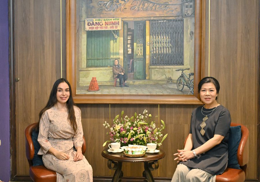Leyla Aliyeva meets with spouse of Secretary General of Central Committee of Vietnam's Communist Party [PHOTOS]