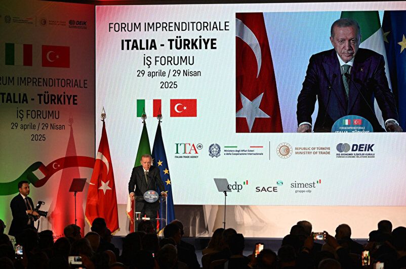 Erdoğan calls for deeper economic ties at Türkiye-Italy Business Forum