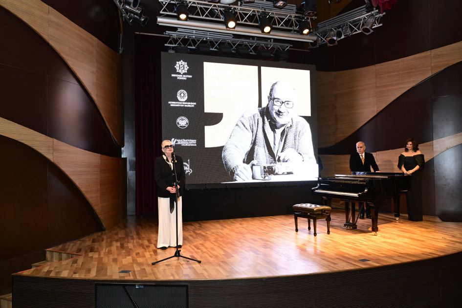 Leyla Aliyeva attends creative night dedicated to Magsud Ibrahimbeyov’s 90th anniversary [PHOTOS]