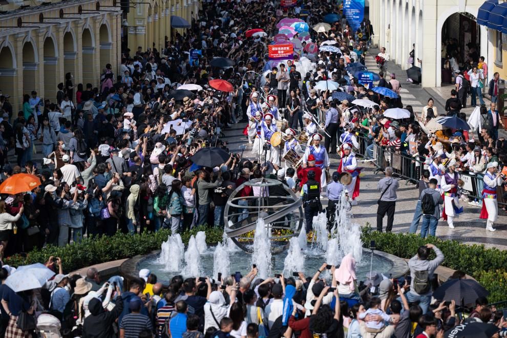 Macao sees record-breaking tourist flow during May Day holiday