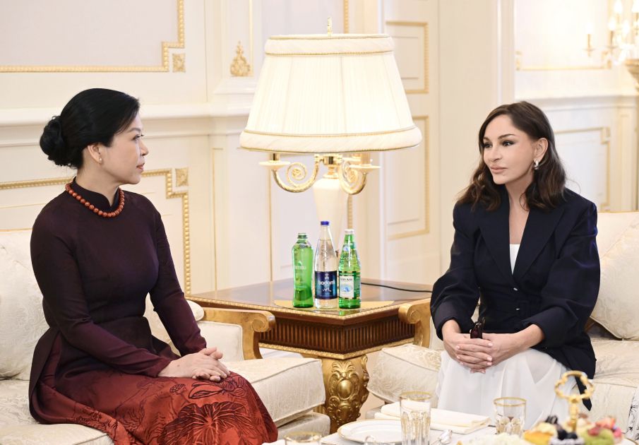 Azerbaijan’s First Lady Mehriban Aliyeva met with spouse of General Secretary of Central Committee of Communist Party of Vietnam