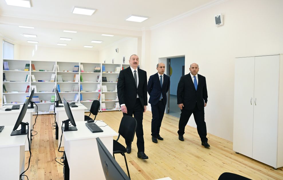 President Ilham Aliyev attends inauguration of Kangarli village secondary school in Aghdam