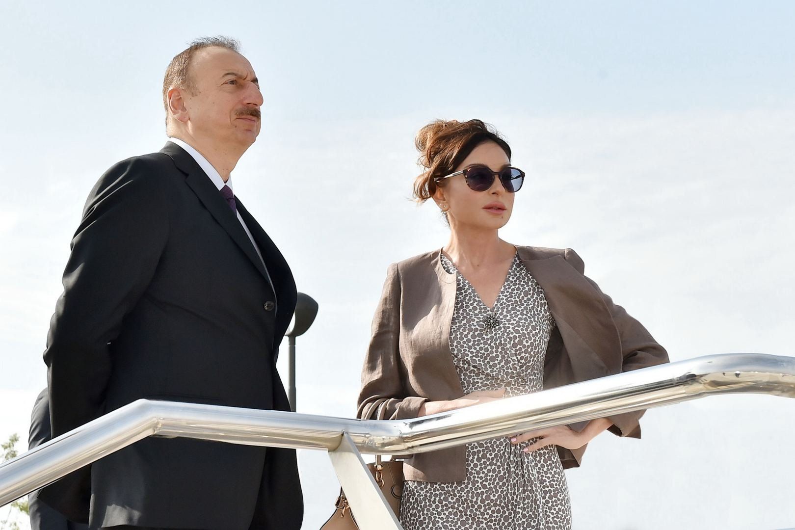 President Ilham Aliyev and First Lady Mehriban Aliyeva visit Ganja