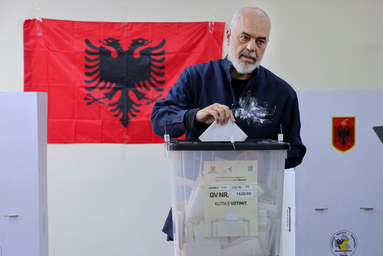 Albania's ruling party poised for fourth term, exit poll shows