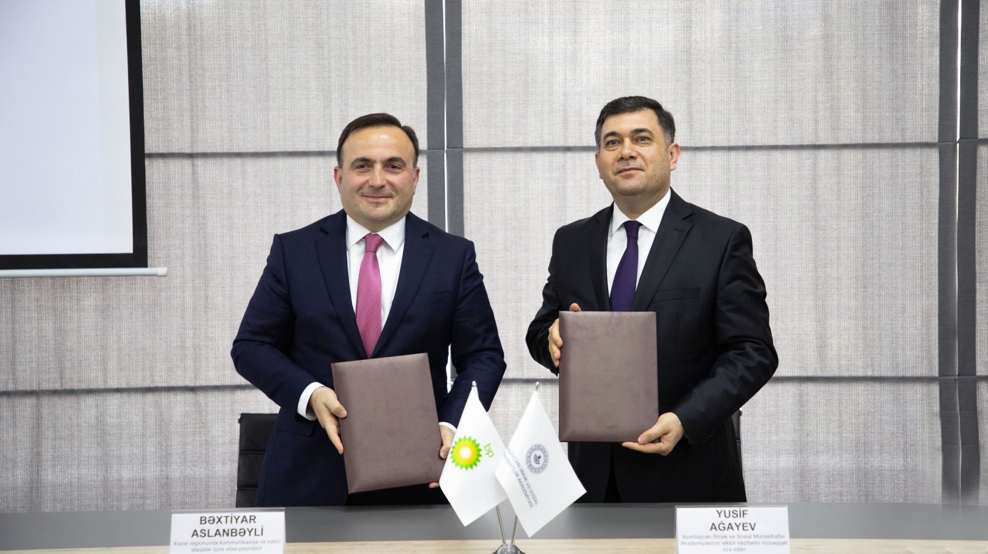 Azerbaijan Labour & Social Relations Academy and bp sign MoU