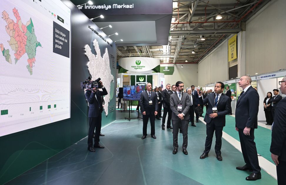 President Ilham Aliyev visits “InterFood Azerbaijan” and “Caspian Agro” exhibitions [PHOTOS/VIDEO]