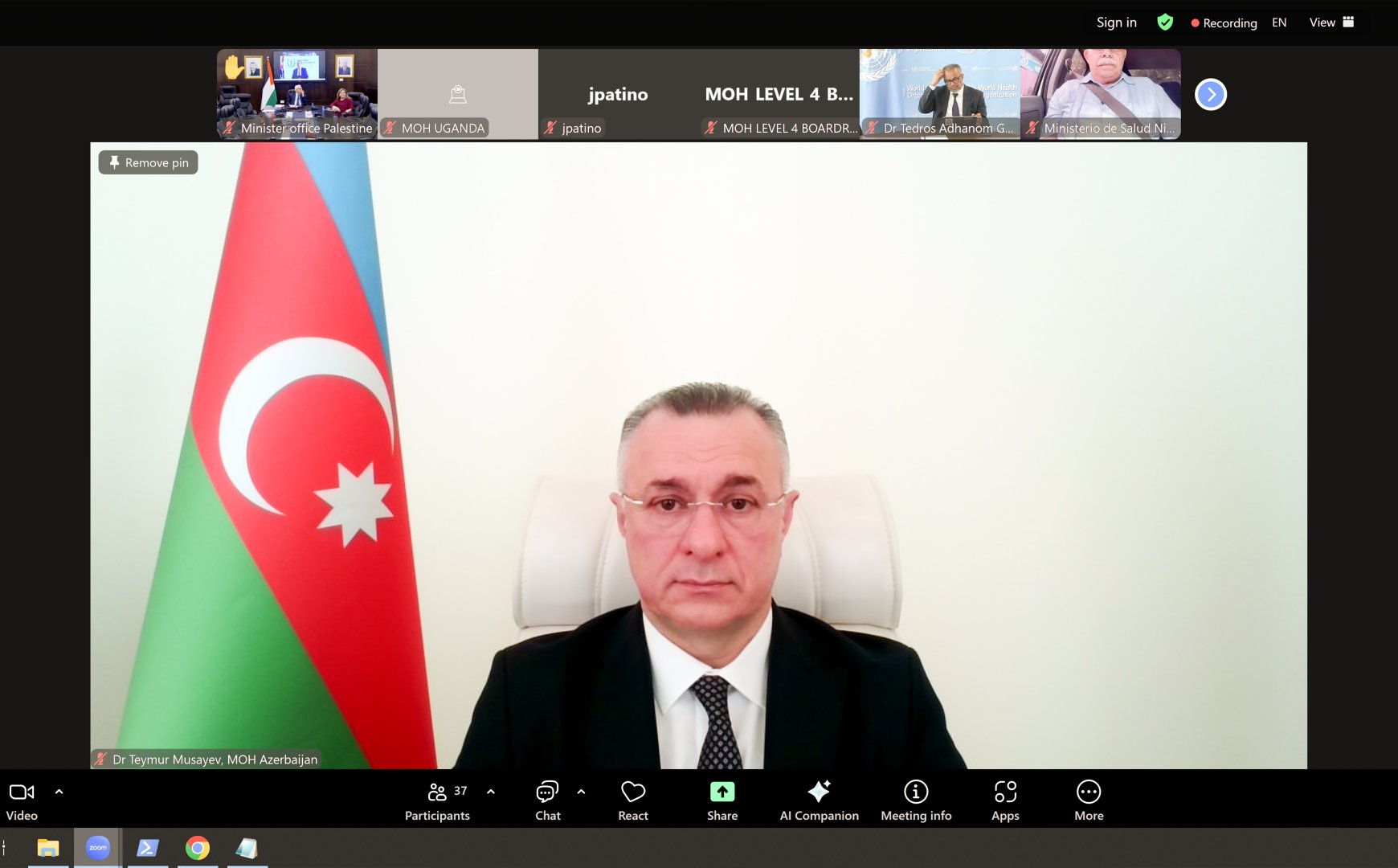 NAM health ministers meet ahead of WHO summit, praise Azerbaijan's leadership during pandemic