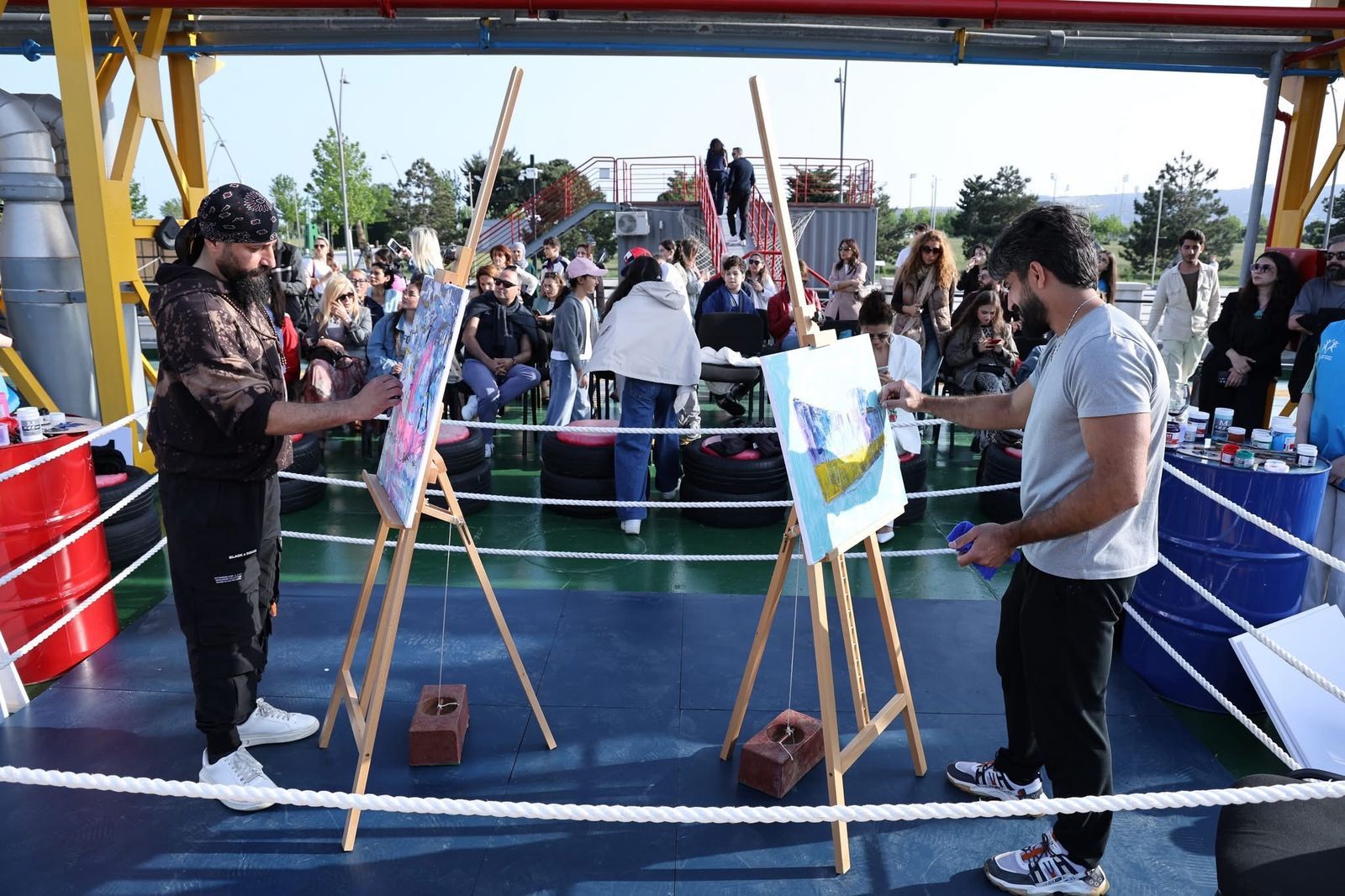 Surakhani Ship-Museum hosts next round of 'Battle of Artists' [PHOTOS]