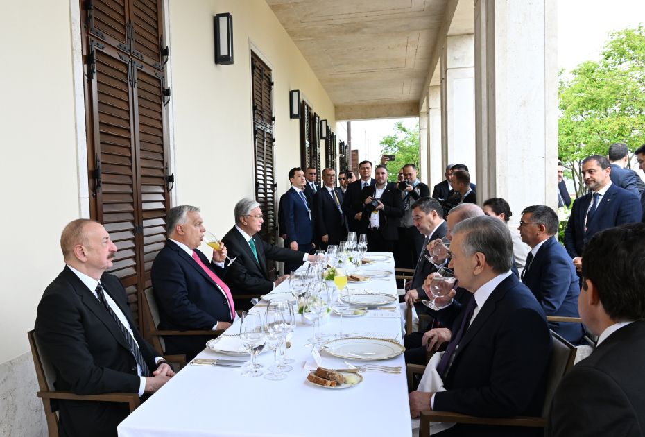 Official luncheon held in Budapest in honor of heads of state and government of Organization of Turkic States [PHOTOS/VIDEO]