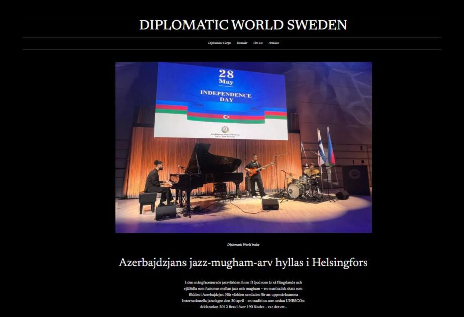 Diplomatic World Sweden features article on Etibar Asadli's concert in Helsinki [VIDEO]