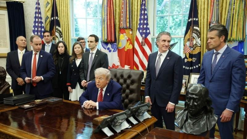 US president Donald Trump signs executive orders on nuclear energy